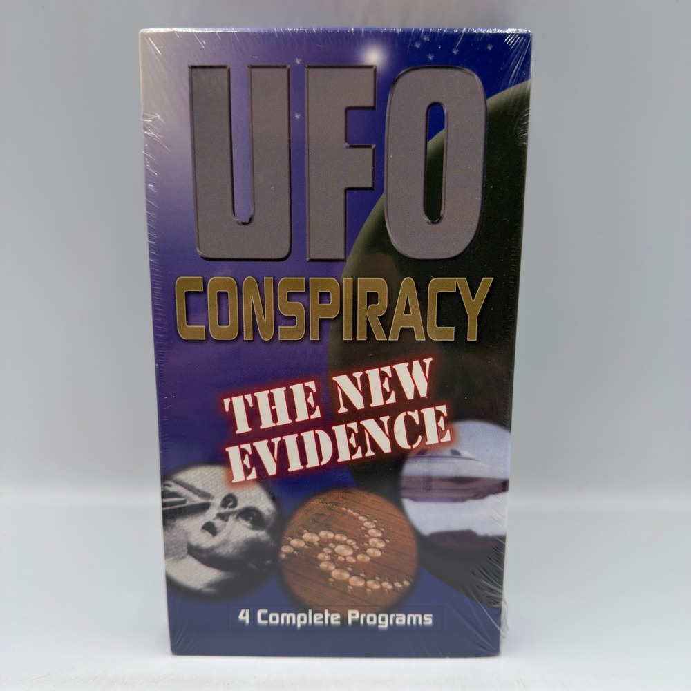 UFO Conspiracy The New Evidence VHS 4 Complete Programs PAX-TV Factory Sealed